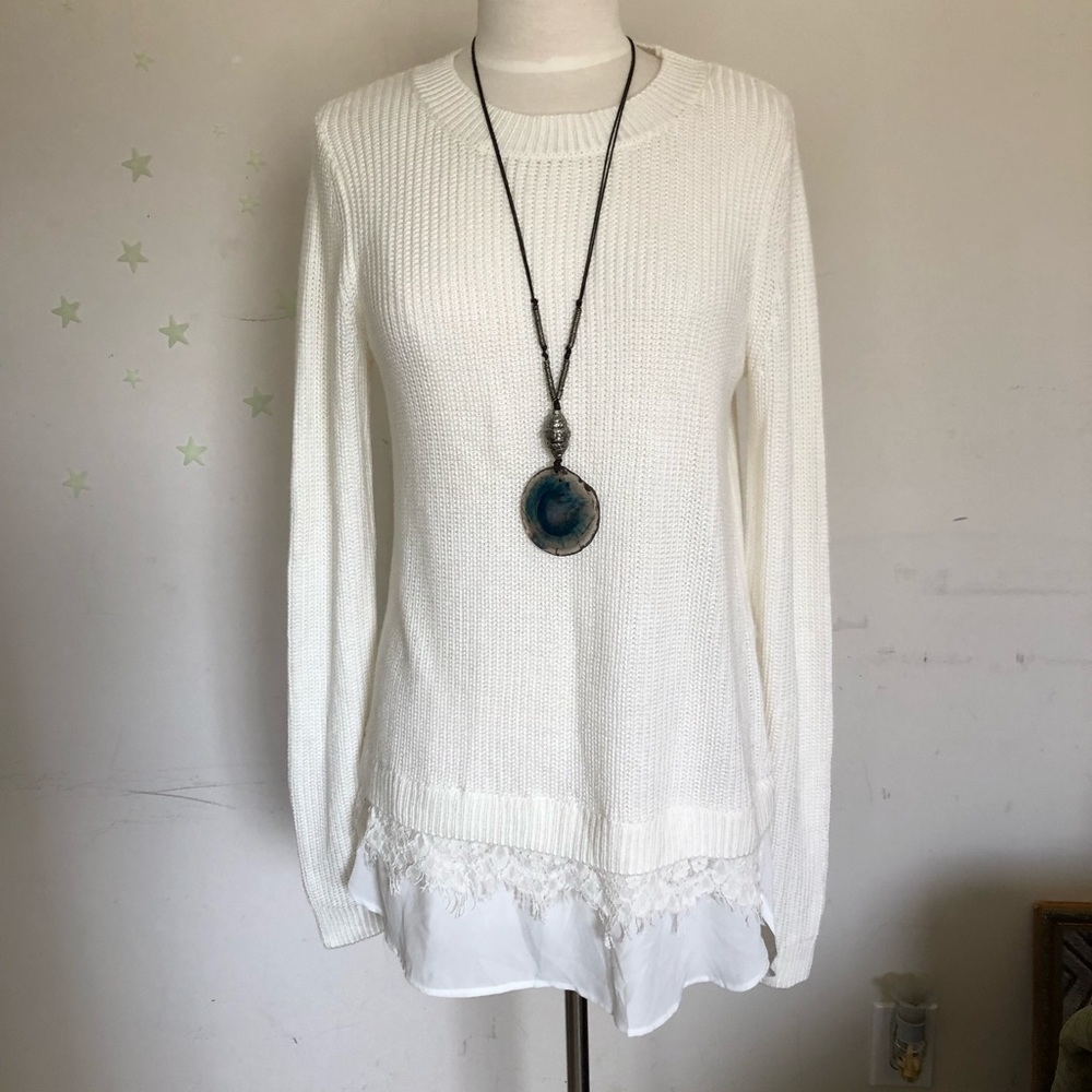 Chelsea & Theodore Cream Sweater